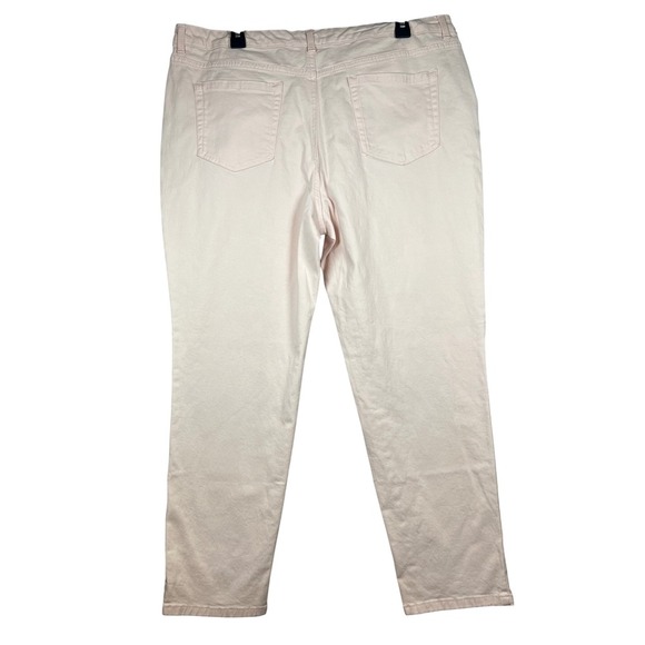 Charter Club Bristol Skinny Ankle Pants, Light Baby Pink, Plus Size 18 - Picture 2 of 7